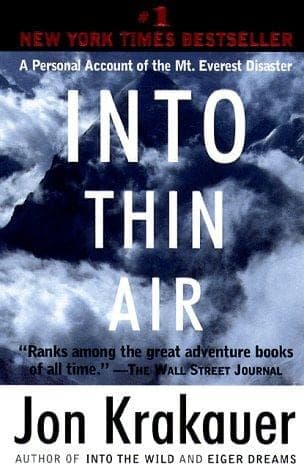Cover of Into Thin Air by Jon Krakauer