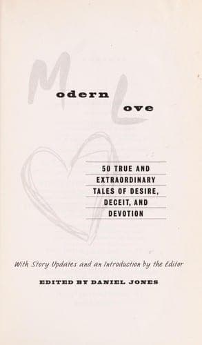 Cover of Modern Love by Daniel Jones